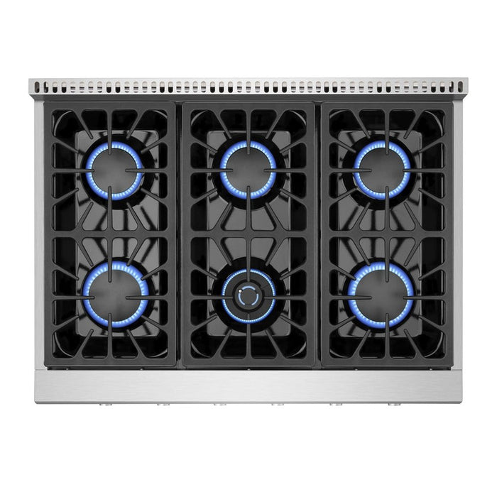 Empava 36GC31 Pro-style 36 In. Slide-in Gas Cooktops