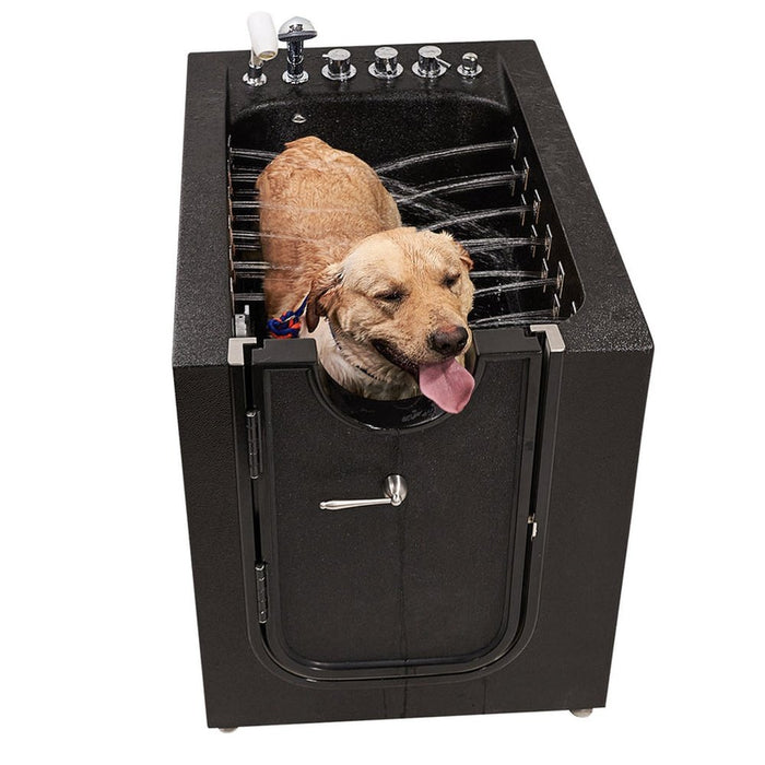 Ella's Bubbles Dog or Pet Walk-In Bath Tub, Infusion Microbubble Therapy, Ozone Sterilization, Right Swing Door