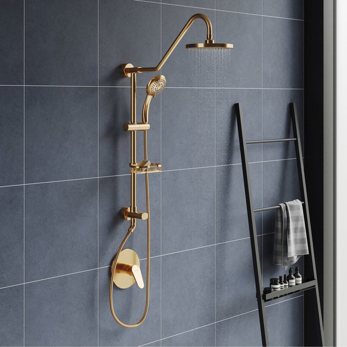 PULSE ShowerSpas Retro Line Kauai III Brushed-Gold Shower System