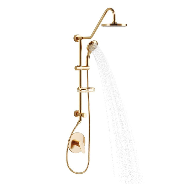 PULSE ShowerSpas Retro Line Kauai III Brushed-Gold Shower System