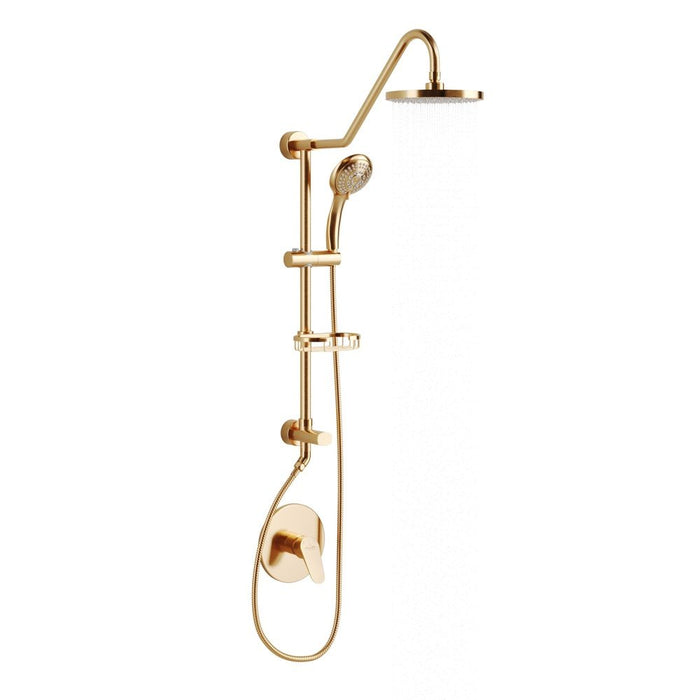 PULSE ShowerSpas Retro Line Kauai III Brushed-Gold Shower System