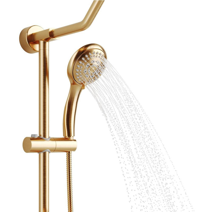 PULSE ShowerSpas Retro Line Kauai III Brushed-Gold Shower System