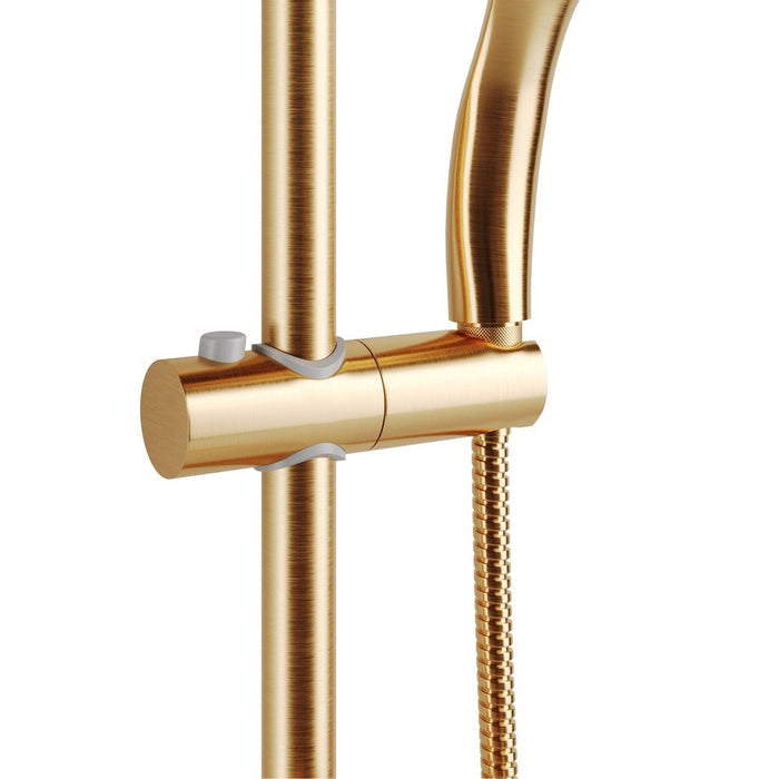 PULSE ShowerSpas Retro Line Kauai III Brushed-Gold Shower System