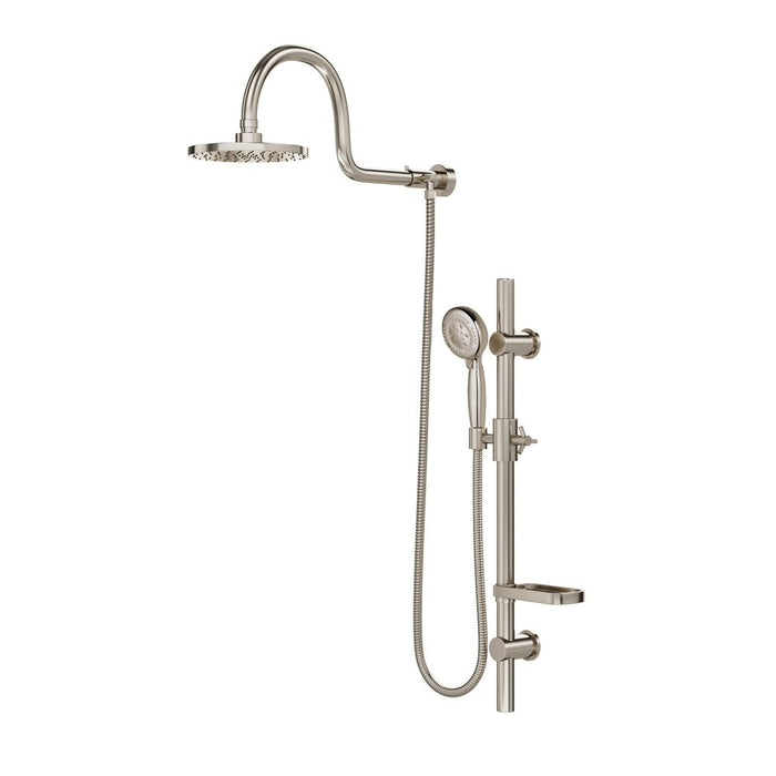 PULSE ShowerSpas Retro Line AquaRain Brushed Nickel Shower System