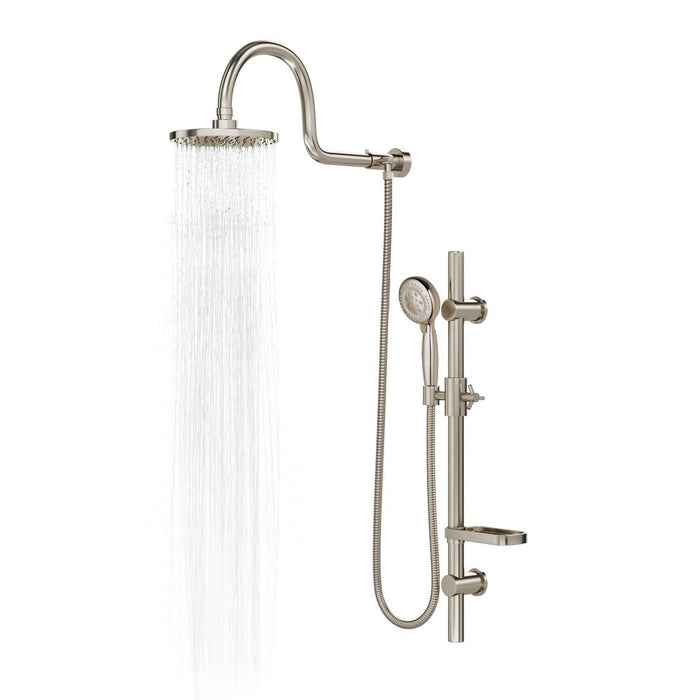 PULSE ShowerSpas Retro Line AquaRain Brushed Nickel Shower System