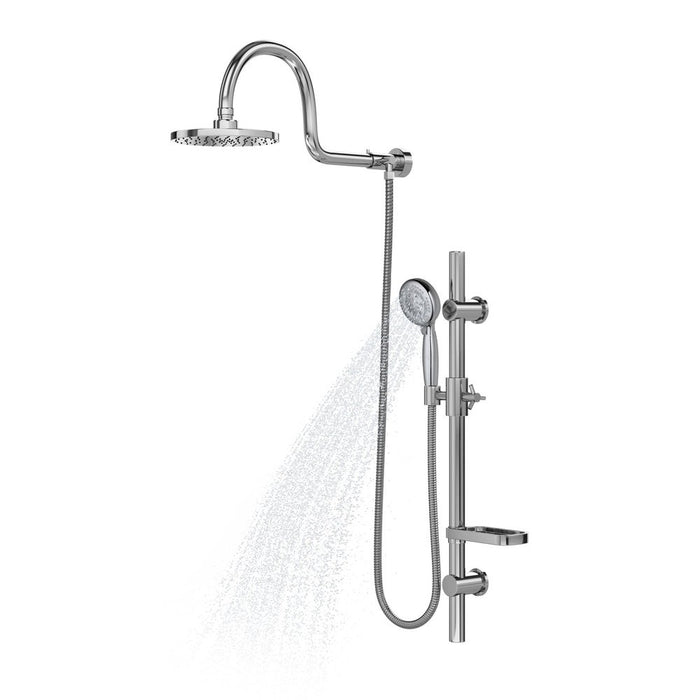PULSE ShowerSpas Retro Line AquaRain Chrome Shower System
