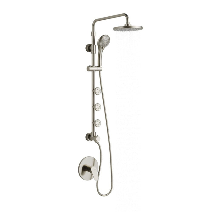 PULSE ShowerSpas Retro Line Lanikai ShowerSpa Brushed-Nickel Shower System