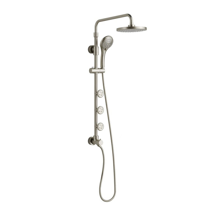 PULSE ShowerSpas Retro Line Lanikai ShowerSpa Brushed-Nickel Shower System