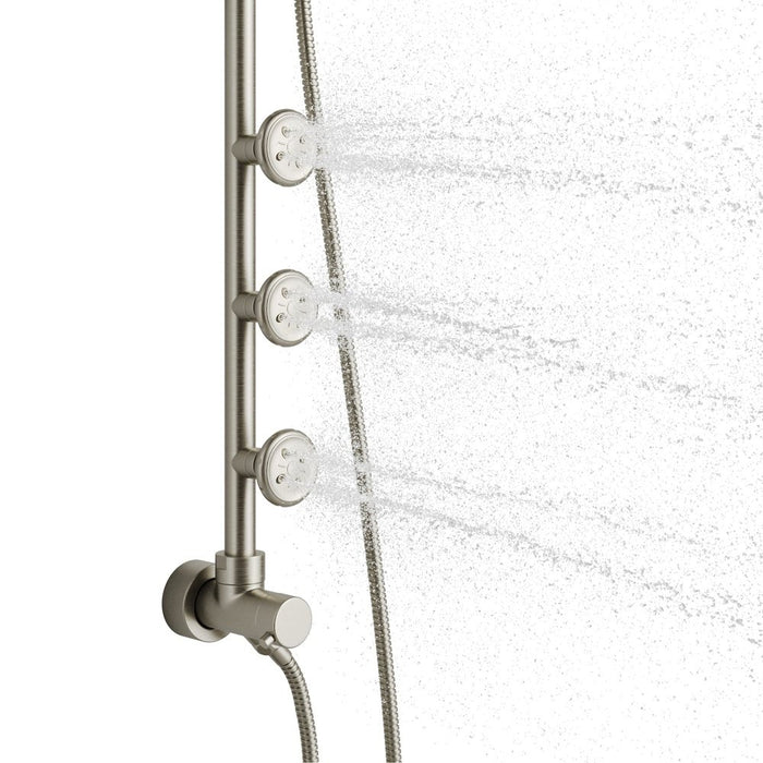 PULSE ShowerSpas Retro Line Lanikai ShowerSpa Brushed-Nickel Shower System