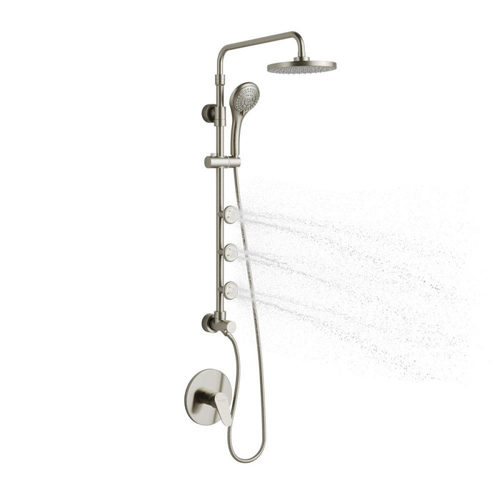 PULSE ShowerSpas Retro Line Lanikai ShowerSpa Brushed-Nickel Shower System