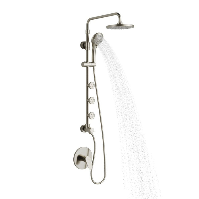 PULSE ShowerSpas Retro Line Lanikai ShowerSpa Brushed-Nickel Shower System