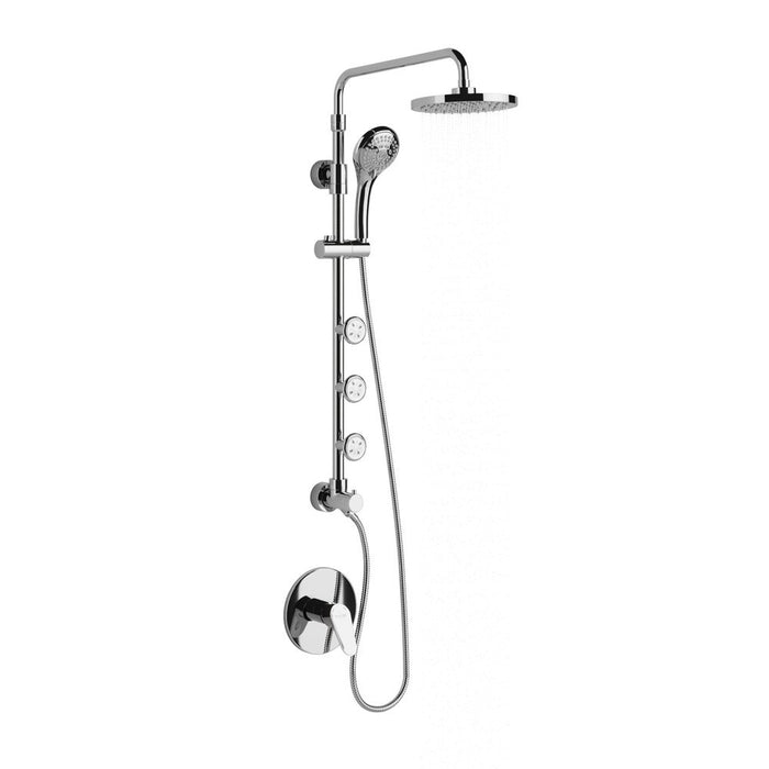 PULSE ShowerSpas Retro Line Lanikai ShowerSpa Chrome Shower System