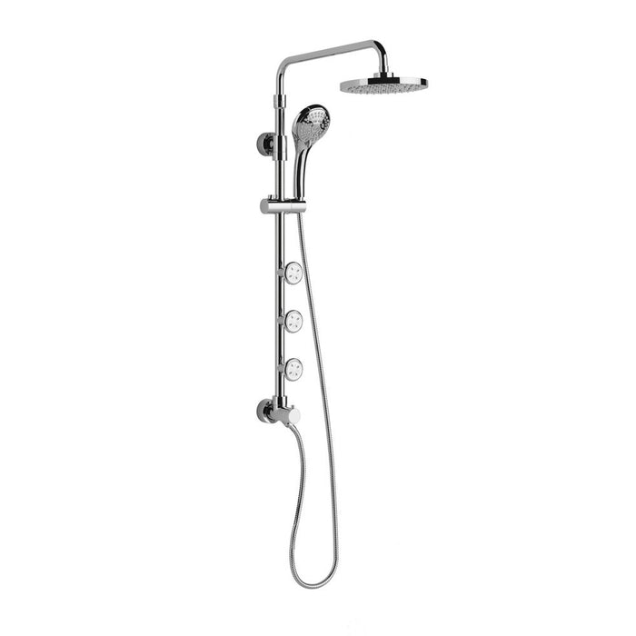 PULSE ShowerSpas Retro Line Lanikai ShowerSpa Chrome Shower System