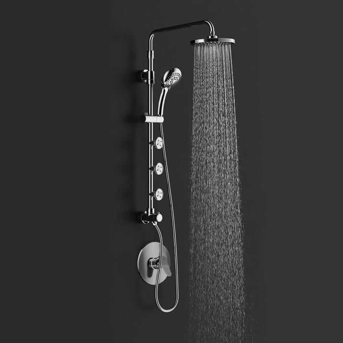 PULSE ShowerSpas Retro Line Lanikai ShowerSpa Chrome Shower System