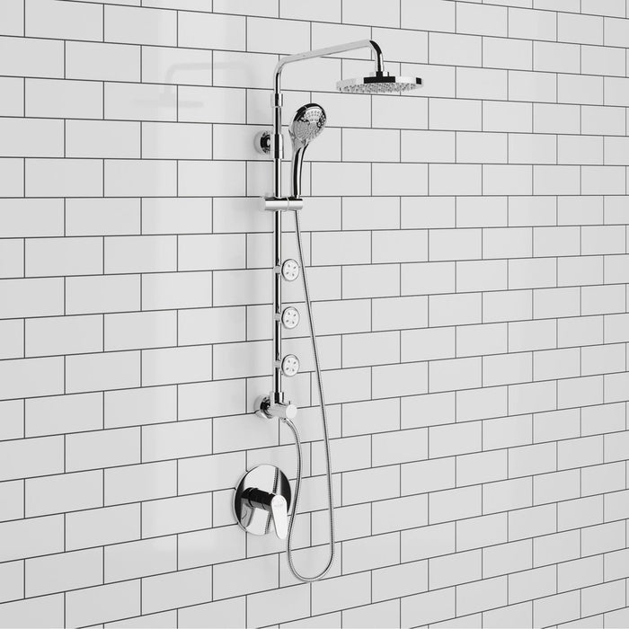 PULSE ShowerSpas Retro Line Lanikai ShowerSpa Chrome Shower System