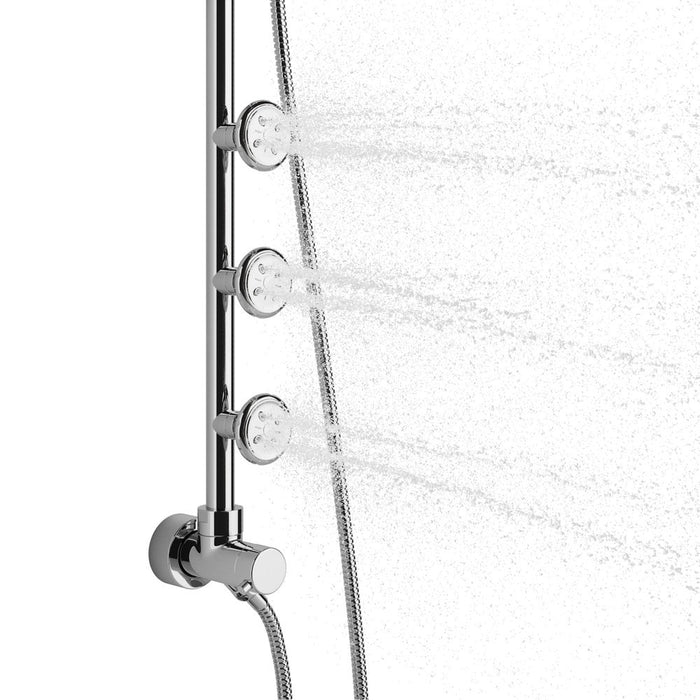 PULSE ShowerSpas Retro Line Lanikai ShowerSpa Chrome Shower System