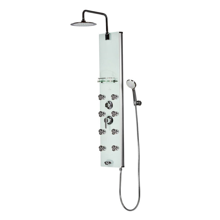 PULSE ShowerSpas Lahaina Seafoam Glass ShowerSpa