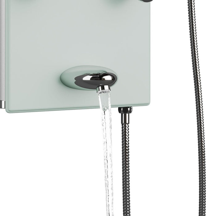 PULSE ShowerSpas Lahaina Seafoam Glass ShowerSpa