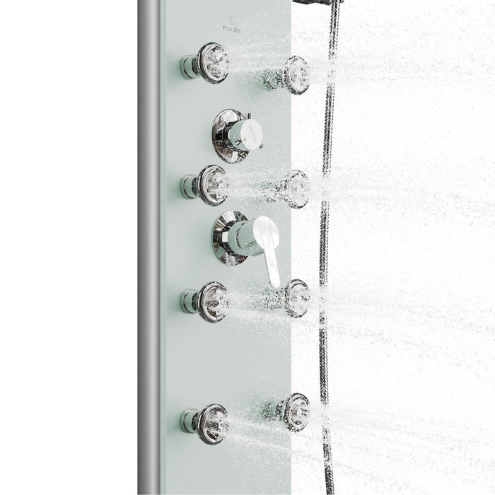 PULSE ShowerSpas Lahaina Seafoam Glass ShowerSpa