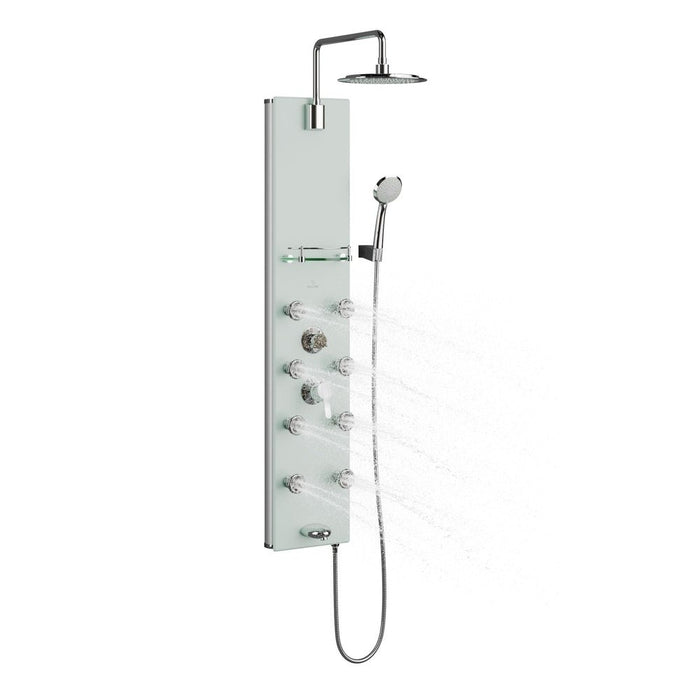 PULSE ShowerSpas Lahaina Seafoam Glass ShowerSpa