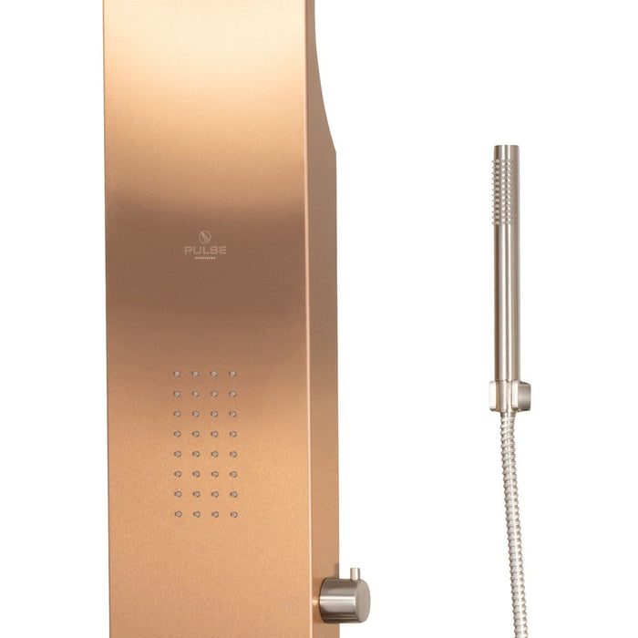 PULSE ShowerSpas Luxury Line Santa Cruz Brushed Bronze Stainless Steel ShowerSpa