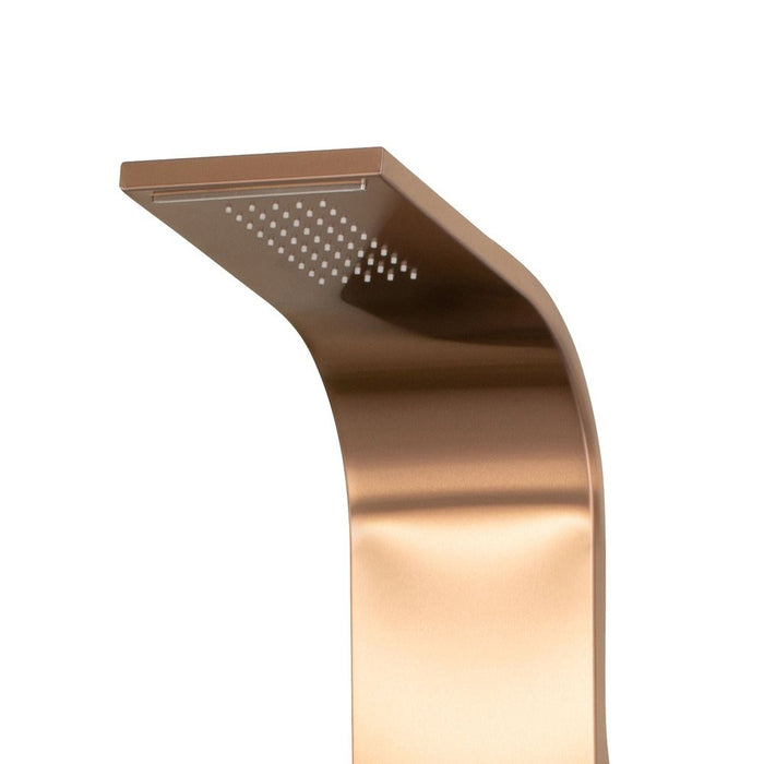 PULSE ShowerSpas Luxury Line Santa Cruz Brushed Bronze Stainless Steel ShowerSpa