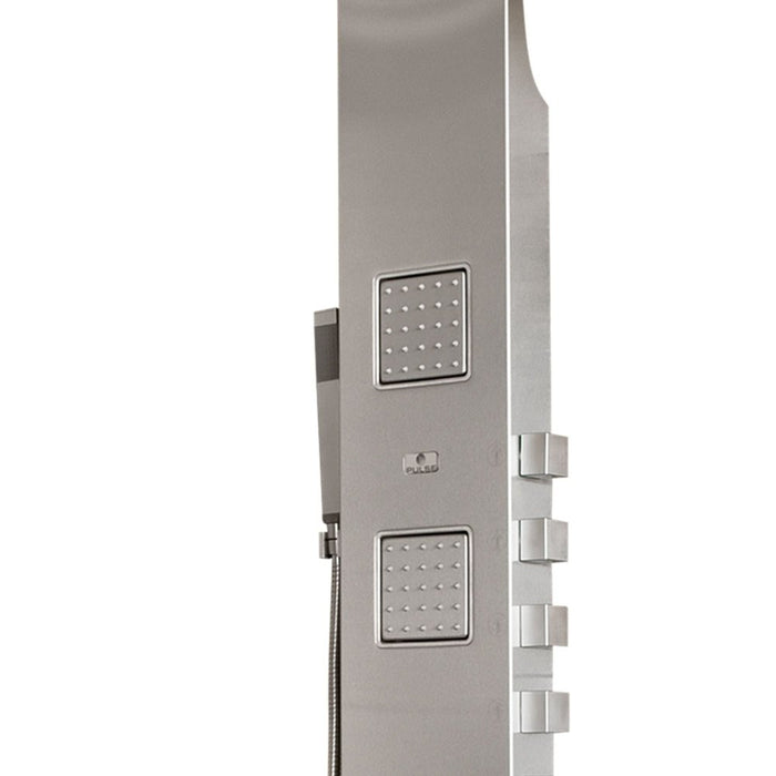 PULSE ShowerSpas Premier Line Waimea Matte Brushed Stainless Steel ShowerSpa