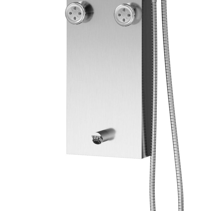 PULSE ShowerSpas Monterey Stainless Steel Brushed ShowerSpa