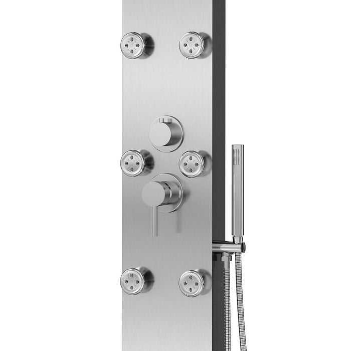 PULSE ShowerSpas Monterey Stainless Steel Brushed ShowerSpa