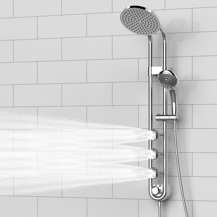 PULSE ShowerSpas Retro Line Saturn Chrome Shower System