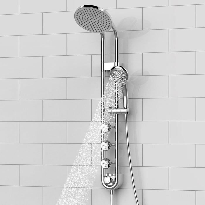 PULSE ShowerSpas Retro Line Saturn Chrome Shower System