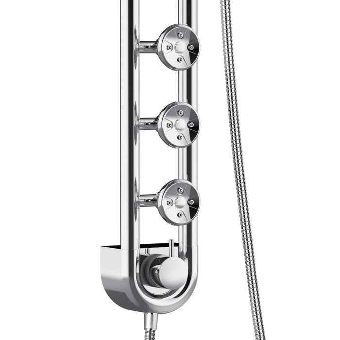 PULSE ShowerSpas Retro Line Saturn Chrome Shower System