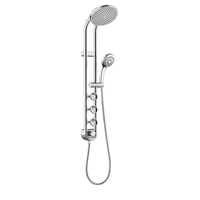 PULSE ShowerSpas Retro Line Saturn Chrome Shower System