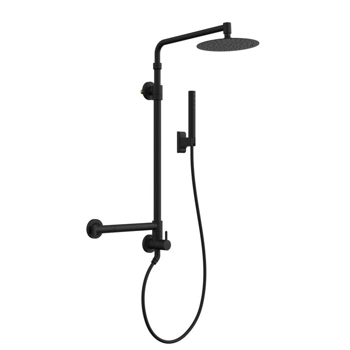 PULSE ShowerSpas Retro Line Atlantis Matte Black Shower System