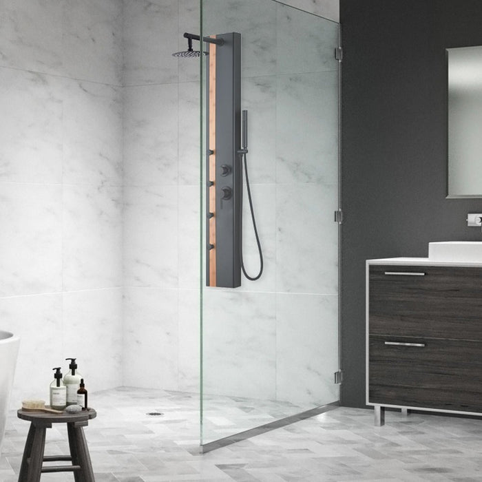 PULSE ShowerSpas Eclipse Matte Black ShowerSpa