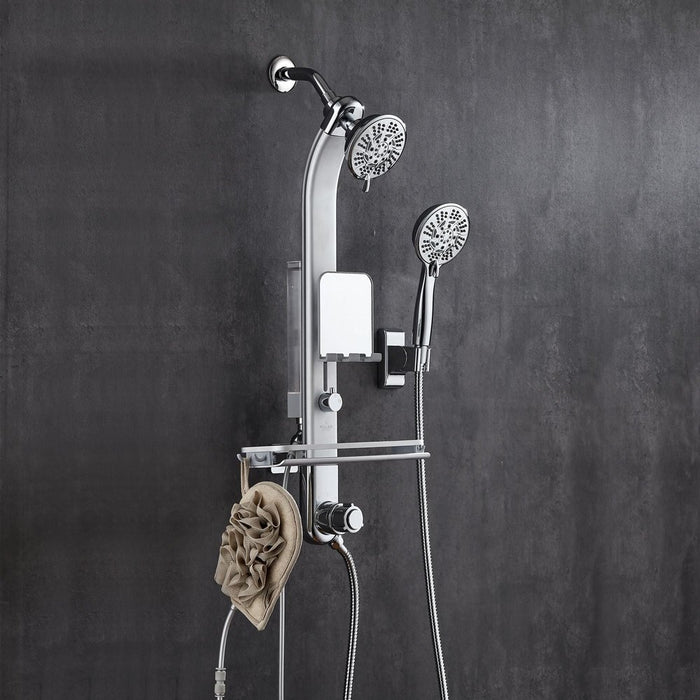 PULSE ShowerSpas Nirvana Stainless Steel Brushed ShowerSpa