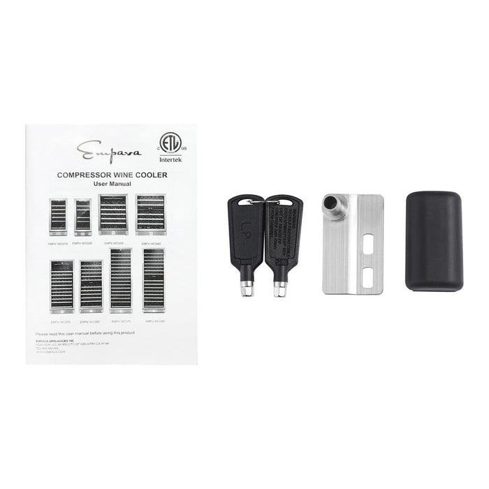 Empava WC08D Dual Zone Wine Cooler 70" Tall Wine Fridge