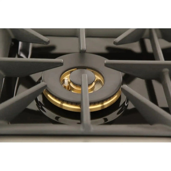 Kucht Professional 36-Inch 5.2 cu ft. Propane Gas Range in Olive Green with Silver Accents (KNG361/LP-OG)