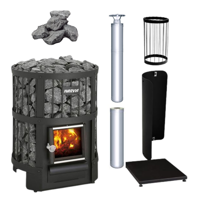 Harvia Legend 150 16kW Sauna Stove Package with Chimney