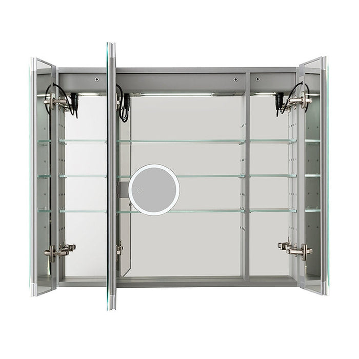Aquadom Edge Royale 36x32 LED Lighted Triple Door Medicine Cabinet