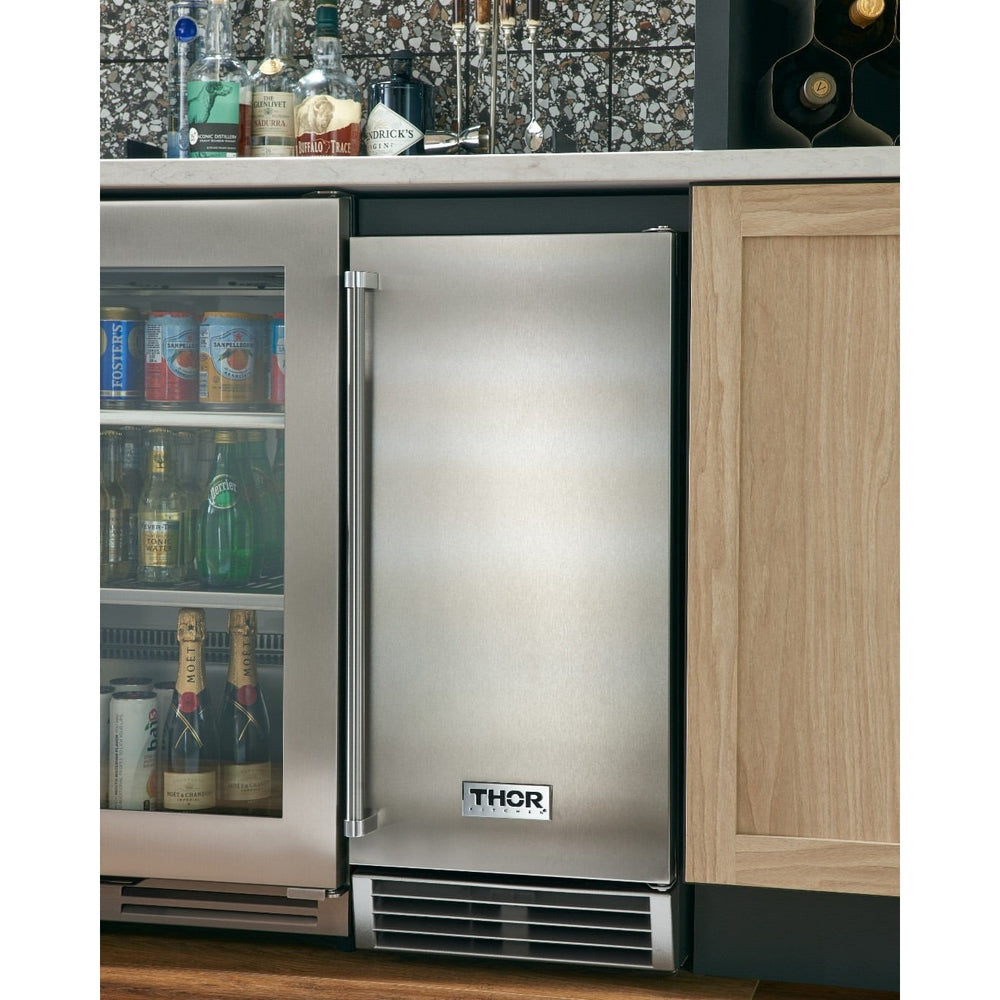 Thor Kitchen 15-Inch Built-In Ice Maker with Built-In Pump in Stainles ...
