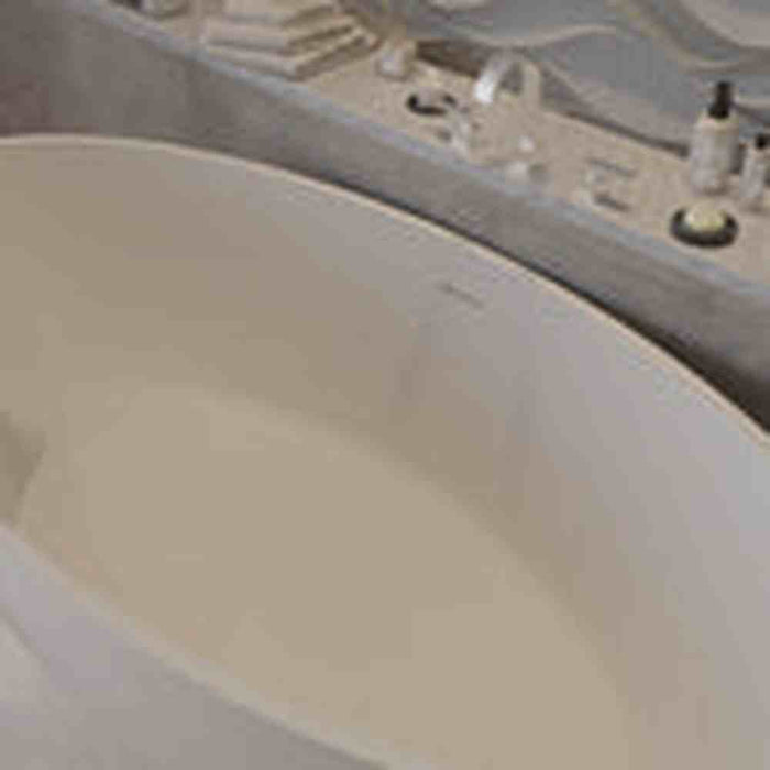 Ideavit Solidellipse Dark Grey 71" x 35" Freestanding Bathtub