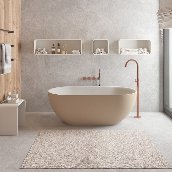 Ideavit Solidera 59" x 30" Freestanding Bathtub PS IDV 278607-GW