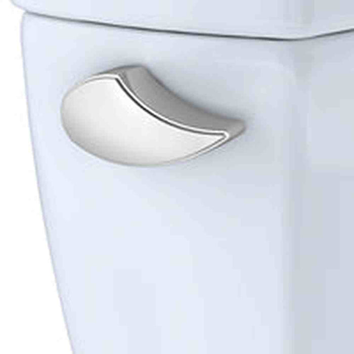 TOTO CST776CEG#01 Drake Two-Piece Elongated Toilet with CeFiONtect and 1.28 GPF Tornado Flush, Cotton White