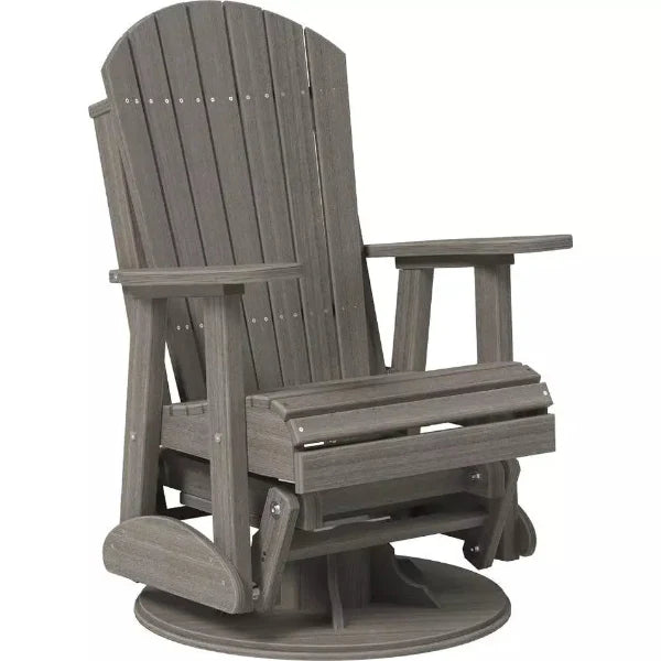 LuxCraft 2' Adirondack Swivel Glider Chair