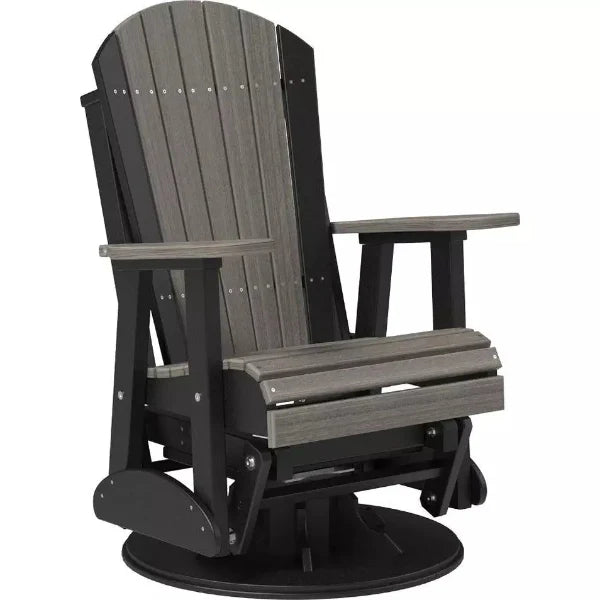 LuxCraft 2' Adirondack Swivel Glider Chair