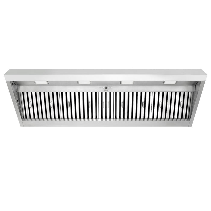 60“ Range Hood Insert, Ultra Quiet Stainless Steel 8" Ducted with 600 CFM Powerful Suction-NX-19IL-60