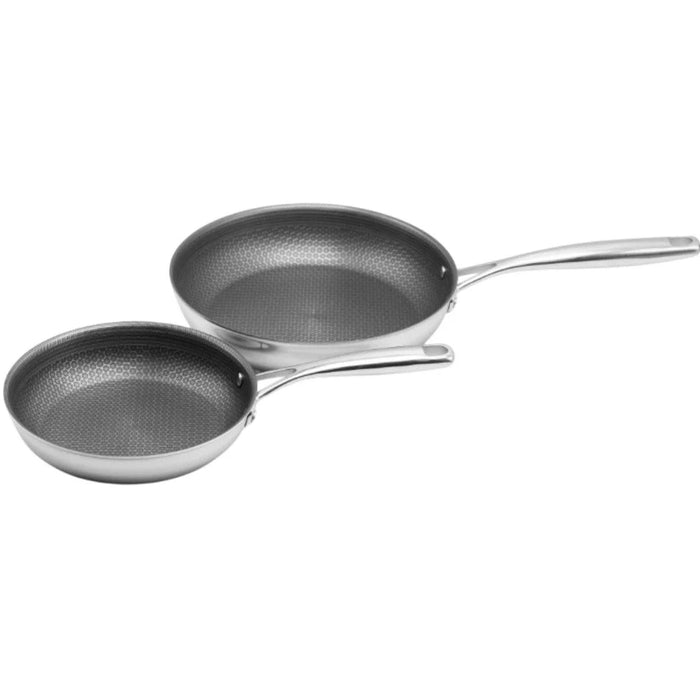 Kucht Professional Stainless Steel 2-Piece Honeycomb Non-Stick Pan Set (K2PS)