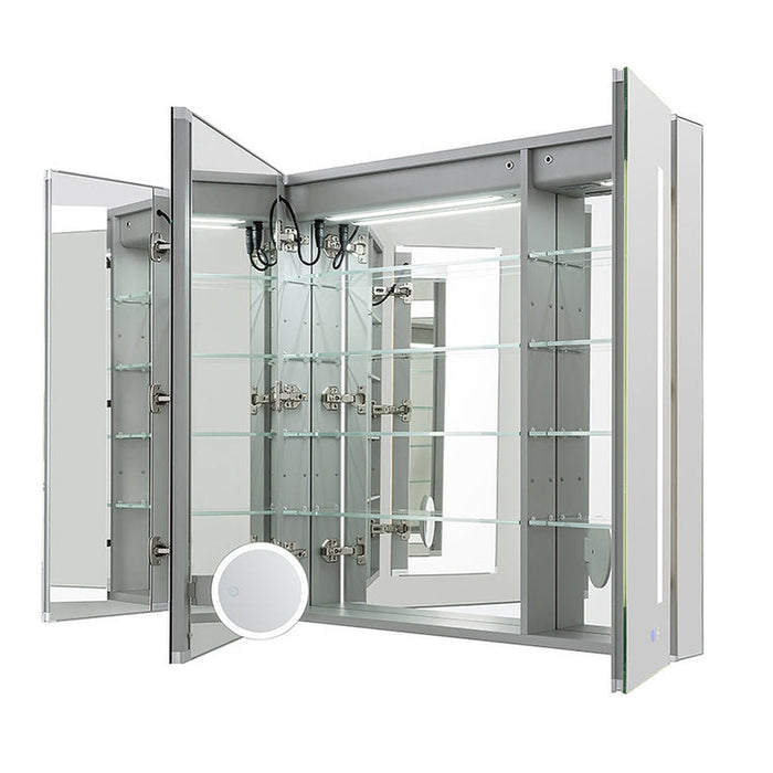Aquadom Signature Royale 36x36 LED Lighted Triple Door Medicine Cabinet