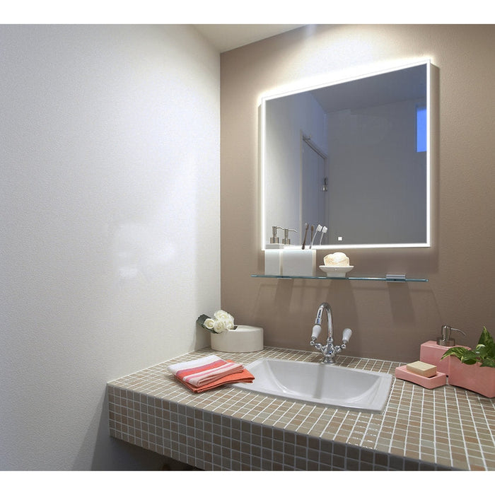 Aquadom Edge 36x32 LED Lighted Bathroom Mirror